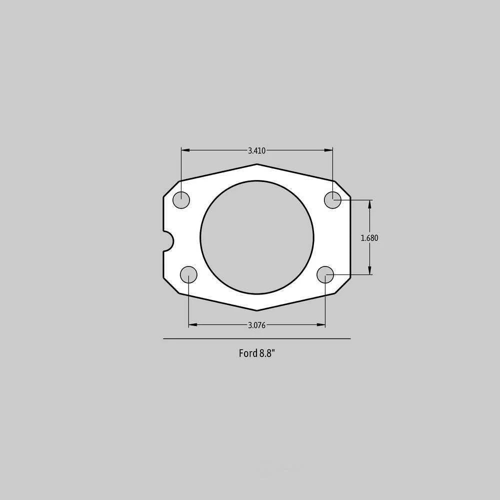 Baer Brake Systems w/OE 8.8" C-clip Rear End (5 Lug) 4262275MG fits 1979-1992 Ford Mustang - Detail View