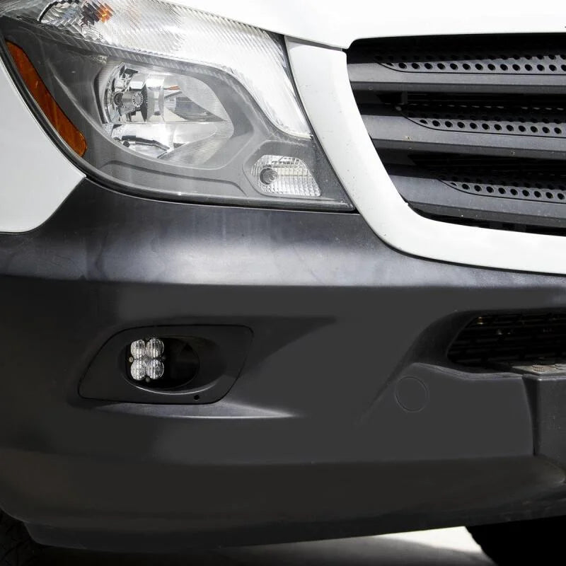 Baja Designs 14-18 Mercedes Sprinter Van Squadron Pro Fog Pocket Light Kit - Clear - Main Product View