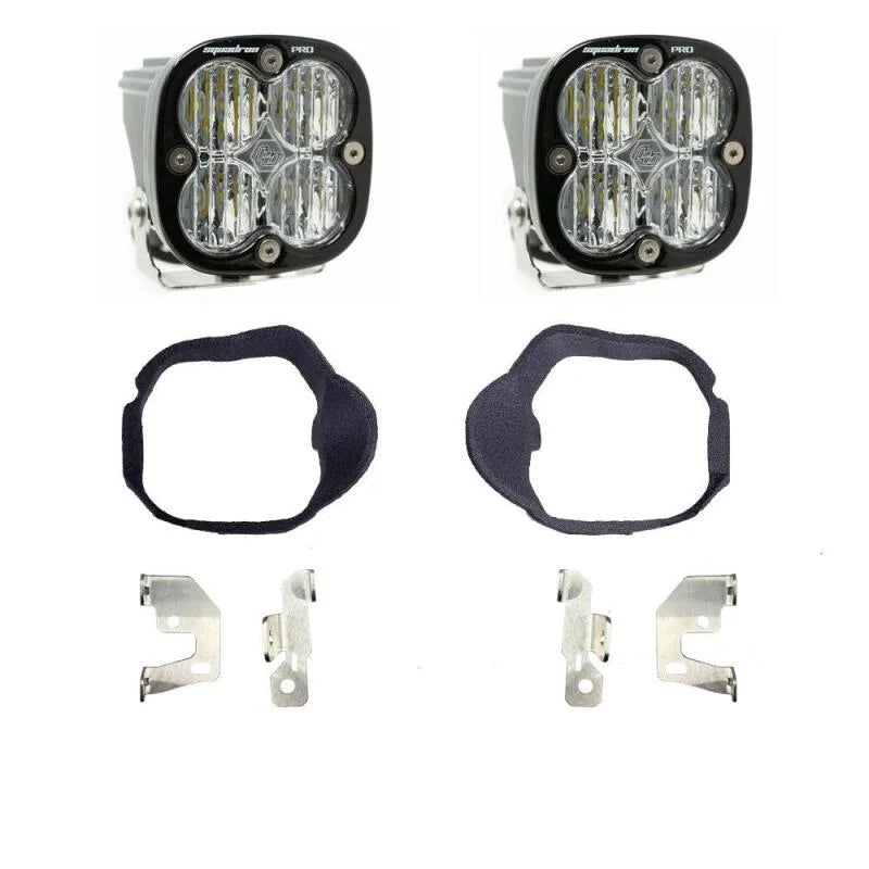 Baja Designs 14-18 Mercedes Sprinter Van Squadron Pro Fog Pocket Light Kit - Clear - Side View
