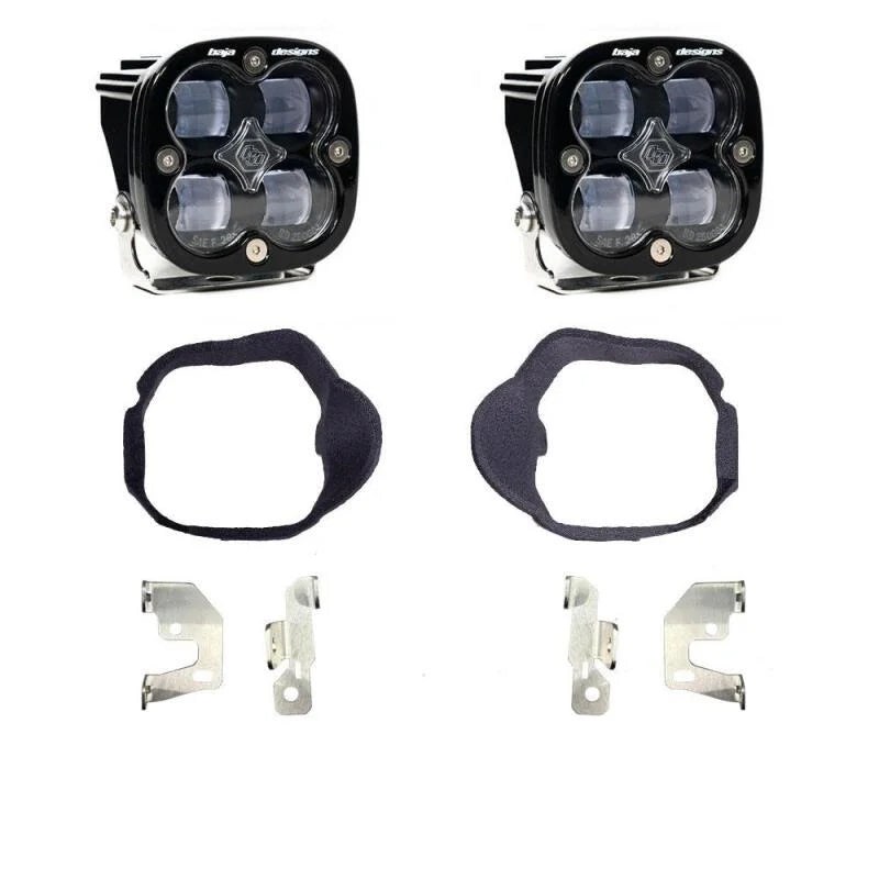 Baja Designs 14-18 Mercedes Sprinter Van Squadron SAE Fog Pocket Light Kit - Clear - Side View