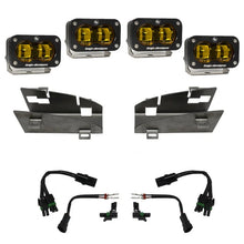 Load image into Gallery viewer, Baja Designs 19-22 Dodge RAM 1500 Rebel / 21-22 1500 TRX S2 SAE Dual Fog Pocket Light Kit - Amber - Side View