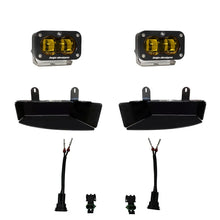 Load image into Gallery viewer, Baja Designs 19-22 Dodge RAM 2500/3500 S2 SAE Fog Pocket Light Kit - Amber - Side View
