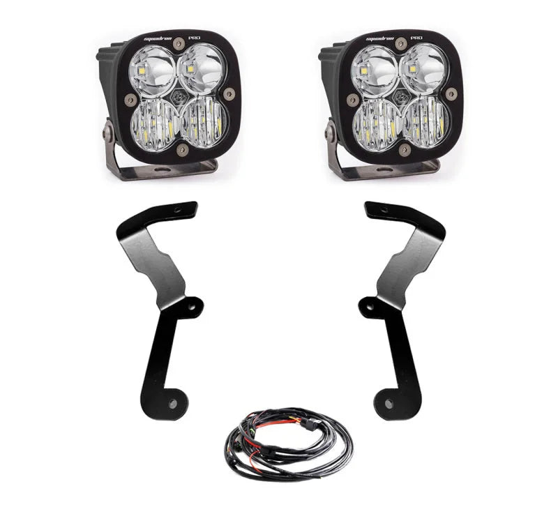 Baja Designs 19-22 GMC Sierra 1500 Squadron Pro A-Pillar Light Kit - Side View