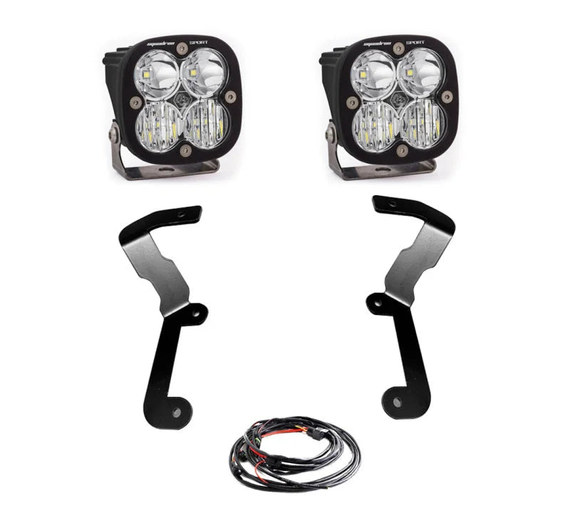 Baja Designs 19-22 GMC Sierra 1500 Squadron Sport A-Pillar Light Kit - Main Product View