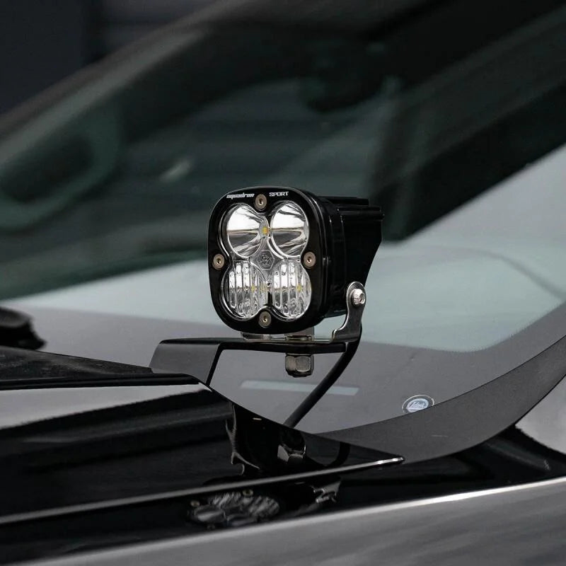 Baja Designs 19-22 GMC Sierra 1500 Squadron Sport A-Pillar Light Kit - Side View