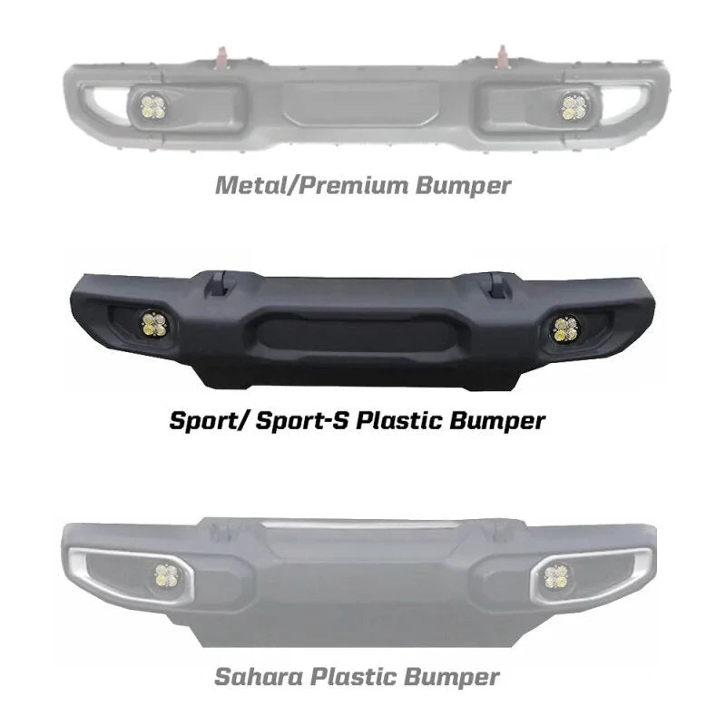Baja Designs 2018 Wrangler JL Squadron Pro Series Fog Pocket Kit - Main Product View