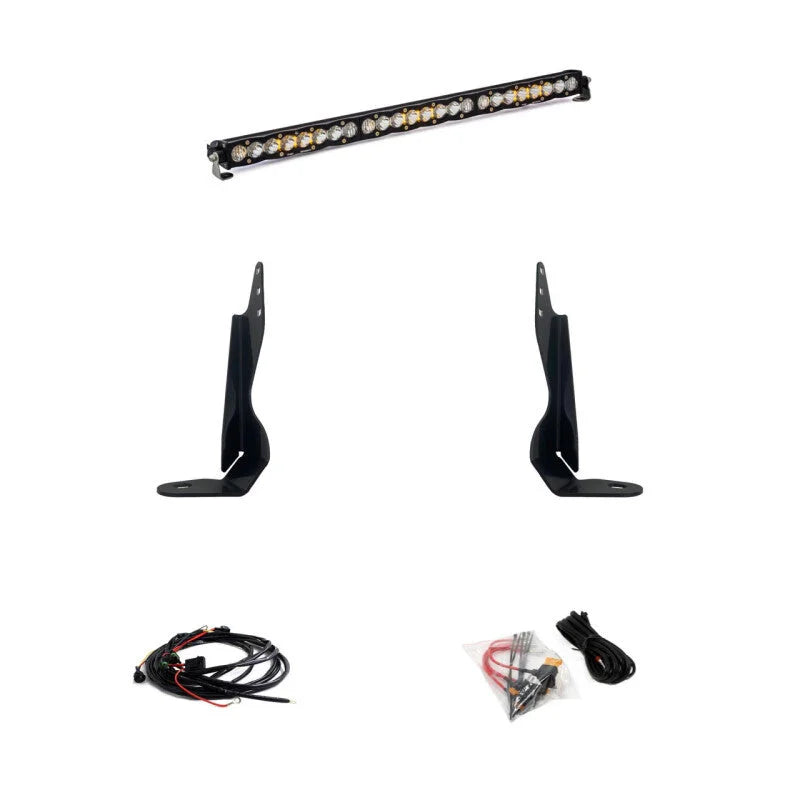 Baja Designs 2020+ GMC 2500/3500 30in Grille LED Light Bar Kit S8 Driving Combo - Main Product View