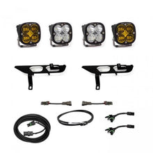 Load image into Gallery viewer, Baja Designs 2021+ Ford F150 Fog Pocket Kit SAE Amber Squadron Pro DC - Main Product View