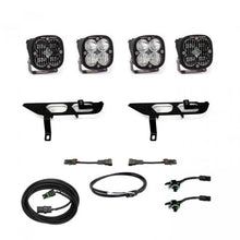 Load image into Gallery viewer, Baja Designs 2021+ Ford F150 Fog Pocket Kit SAE Clear Squadron Sport DC with Upfitter - Side View