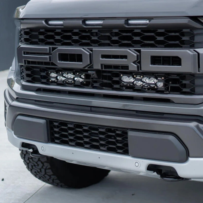 Baja Designs 2021+ Ford Raptor OnX6 Behind Grill Kit -10in. Clear D/C - Main Product View