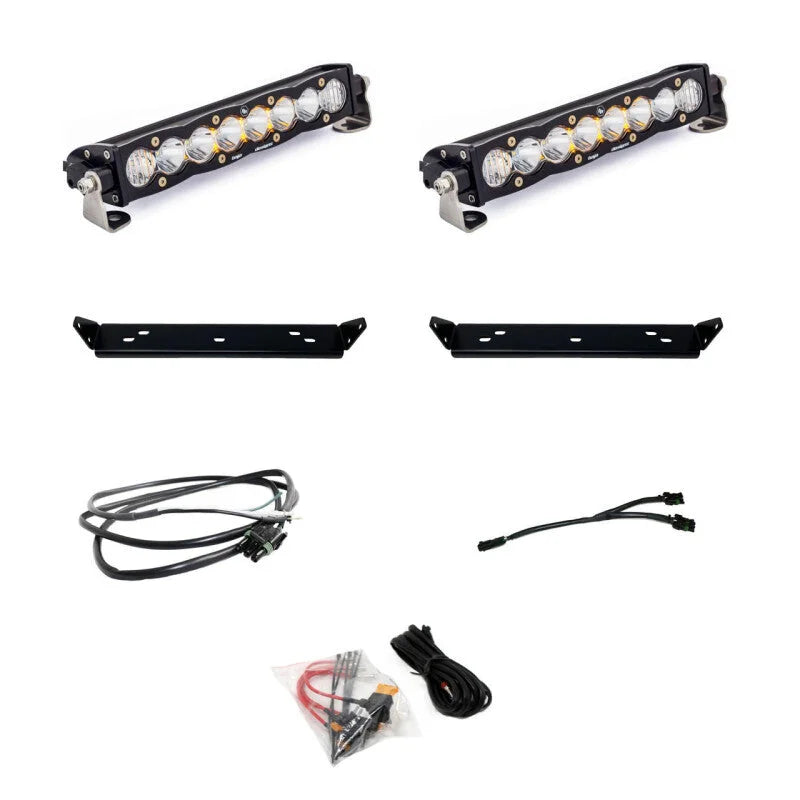Baja Designs 2021+ Ford Raptor S8 Behind Grill Kit -10in. Clear D/C