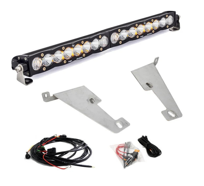 Baja Designs 2022 Toyota Tundra 20in S8 Behind Bumper Light Mount Kit - Side View