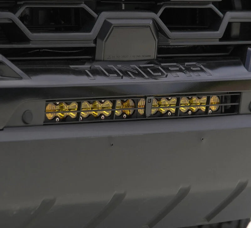 Baja Designs 2022 Toyota Tundra 20in S8 Behind Bumper Light Mount Kit - Amber - Detail View
