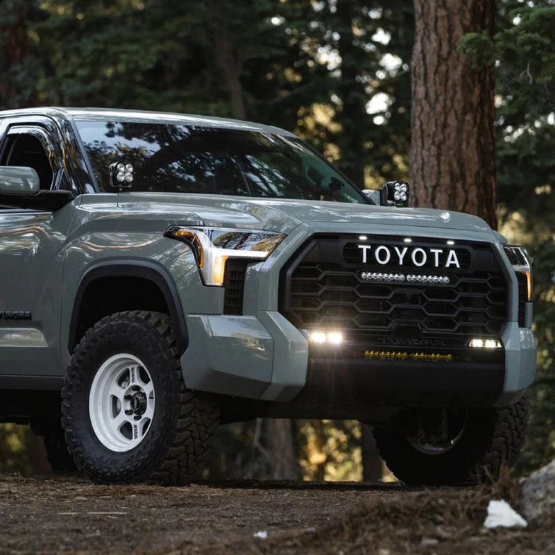 Baja Designs 2022+ Toyota Tundra S2 SAE OEM Fog Light Replacement Kit - Clear - Back View