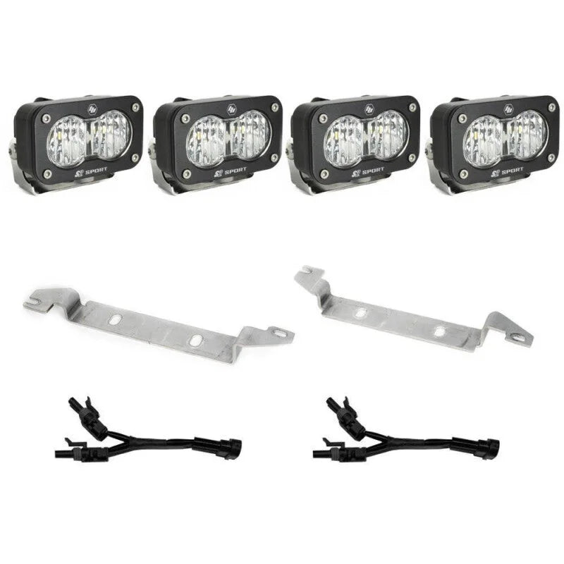 Baja Designs 2022 Toyota Tundra S2 Sport OEM Fog Light Replacement Kit - Side View