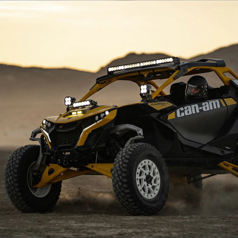 Baja Designs 2024+ Can-Am Maverick R OnX6+ Roof Mount Kit - Side View