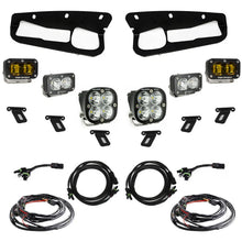 Load image into Gallery viewer, Baja Designs 21-22 Ford Bronco w/Steel Bumper S2 SAE Sportsmen Fog Pocket Light Kit - Amber - Back View
