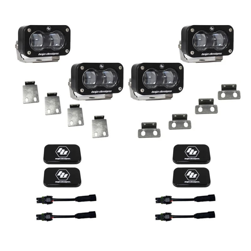 Baja Designs 21-22 Ford F-150 Raptor S2 SAE Dual Fog Pocket Light Kit - Clear - Additional View 5