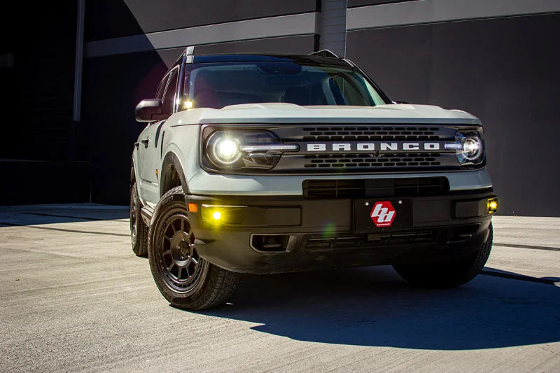 Baja Designs 21+ Ford Bronco Sport Squadron Pro Spot LED Light Pods - Clear - Main Product View