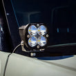 Load image into Gallery viewer, Baja Designs 21+ Ford Bronco Sport Squadron Pro Spot LED Light Pods - Clear - Side View