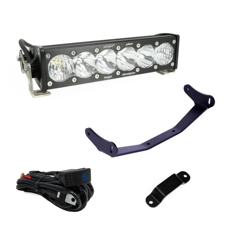 Baja Designs Can-Am Maverick R Clear 10in OnX6+ Shock Tower Kit - Detail View