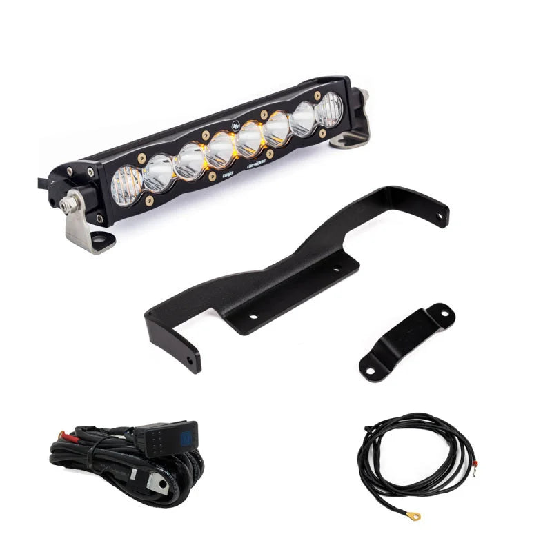 Baja Designs Can-Am Maverick R Clear 10in S8 Shock Tower Kit - Side View
