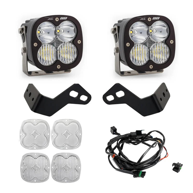 Baja Designs Can-Am Maverick R XL80 A-Pillar Kit - Side View