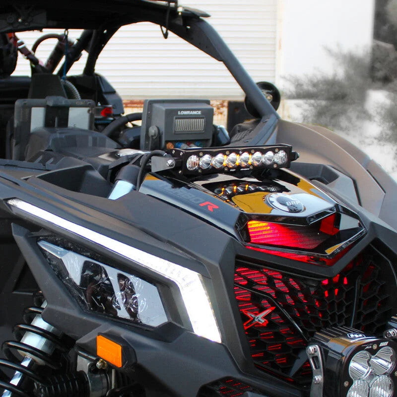 Baja Designs Can-Am X3 Shock Mount Kit w/10in S8 Light Bar - Amber - Main Product View