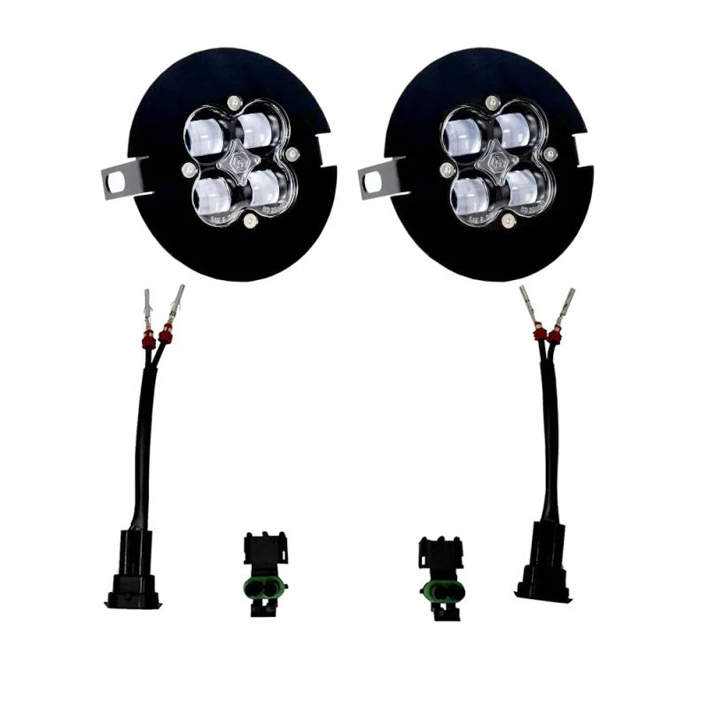 Baja Designs Clear SAE Fog Pocket Light Kit fits 2007-2014 Ford F-150 FX2 / 2006-2014 Ford F-150 FX4 / 2006-2012 Harley-Da...