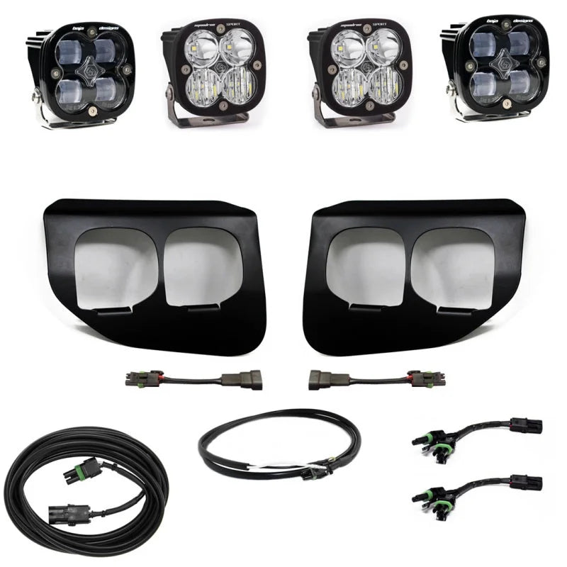 Baja Designs Ford Super Duty (20-On) Fog Lights Dual FPK SAE/Sport DC Baja Designs w/Upfitter - Main Product View