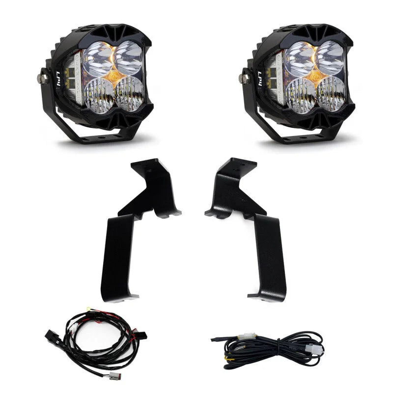 Baja Designs LP4 A-Pillar Kit (Base/37/R) fits 2021-2025 Ford F-150 Raptor - Detail View