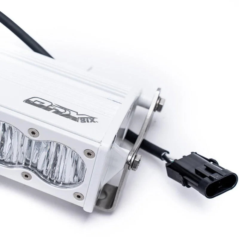 Baja Designs Marine OnX6+ Straight Light Bar 10in. Driving Combo/Clear - White - Side View
