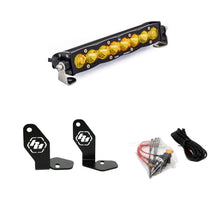 Load image into Gallery viewer, Baja Designs Polaris Pro-R S8 10in Hood Mount Kit - Amber - Main Product View