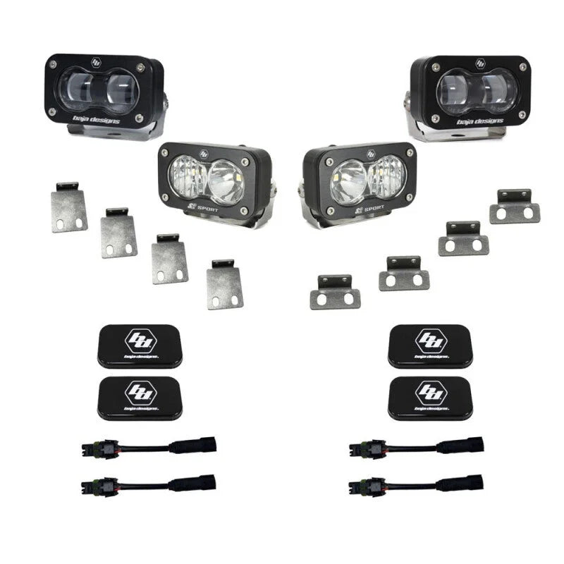 Baja Designs S2 SAE Pro Fog Pocket Light Kit fits 2022-2025 Ford Bronco RAPTOR / 2021-2025 Ford F-150 RAPTOR - Installatio...