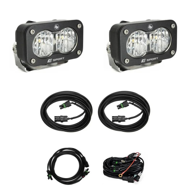 Baja Designs S2 Sport Dual Reverse Light Kit w/ Toggle fits 2023-2025 Ford F-250 Super Duty / 2023-2025 Ford F-350 Super Duty