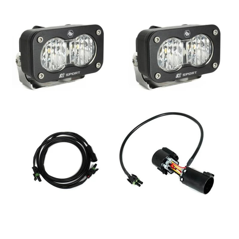 Baja Designs S2 Sport Dual Reverse Light Kit w/ Trailer Hitch Harness fits 2023-2025 Ford F-250 Super Duty / 2023-2025 For...