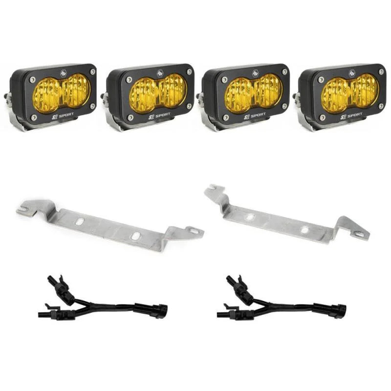 Baja Designs S2 Sport Fog Pocket Kit - Baja Amber fits Toyota Tundra / 2022-2024 Toyota Tundra 1794 Edition - Side View
