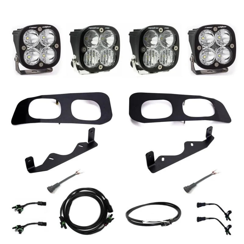 Baja Designs Squadron Racer/Pro Unlimited Dual Fog Pocket Light Kit w/ Upfitter fits 2023-2025 Ford F-250 Super Duty / For...