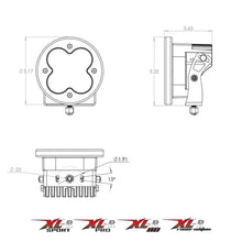 Load image into Gallery viewer, Baja Designs XL R 80 Wide Cornering LED Light Pods - Amber - Side View