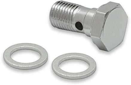 Banjo Bolt - 3/8"-24 x 3/4" Minus Head DragSpecialties 107 - Side View