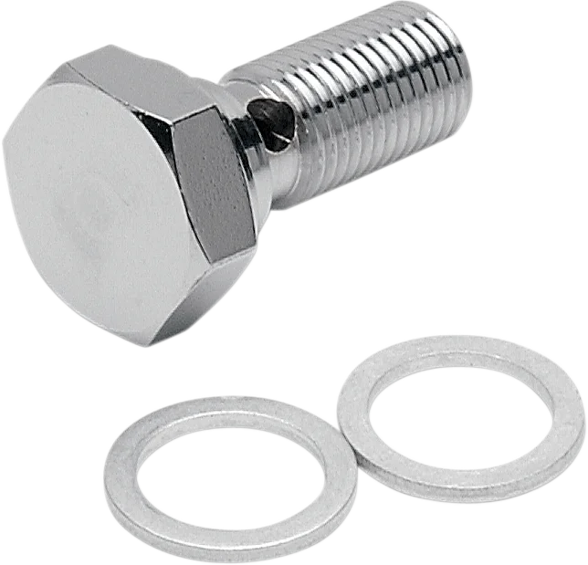 Banjo Bolt - 7/16"-24 w/ step-down to 3/8" DragSpecialties 121 - Main Product View