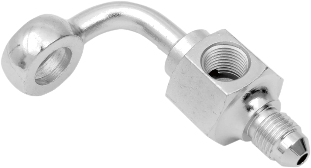 Banjo Fitting - 3/8" x AN3 - 90° - Short DragSpecialties 304 - Main Product View