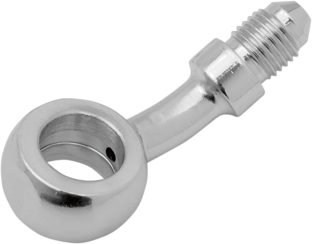 Banjo Fitting - 3/8" x AN3 - 90° - Short DragSpecialties 304 - Side View
