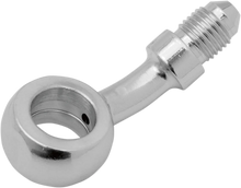 Load image into Gallery viewer, Banjo Fitting - 3/8&quot; x AN3 - 90° - Short DragSpecialties 304 - Side View
