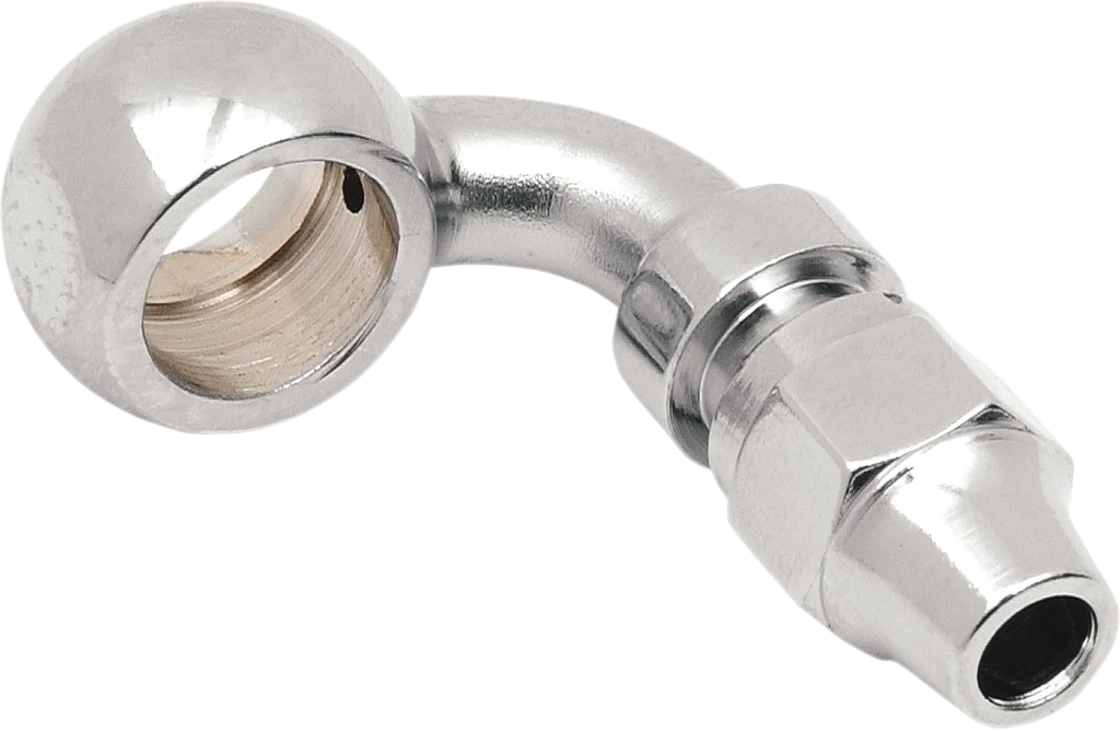 Banjo Fitting - 7/16" - 90 Degree DragSpecialties 354 - Main Product View