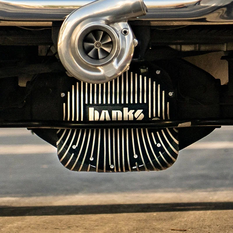 Banks Power 01-18 GM / RAM Black Differential Cover Kit 11.5/11.8-14 Bolt - Back View