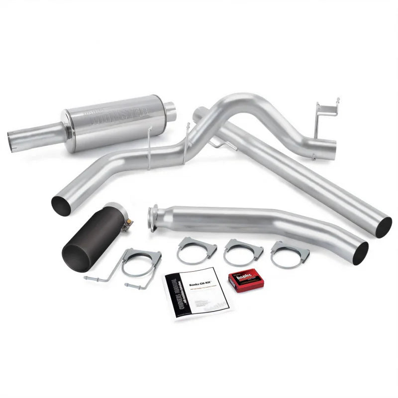 Banks Power 02 Dodge 5.9L Std Cab Git-Kit - SS Single Exhaust w/ Black Tip - Main Product View