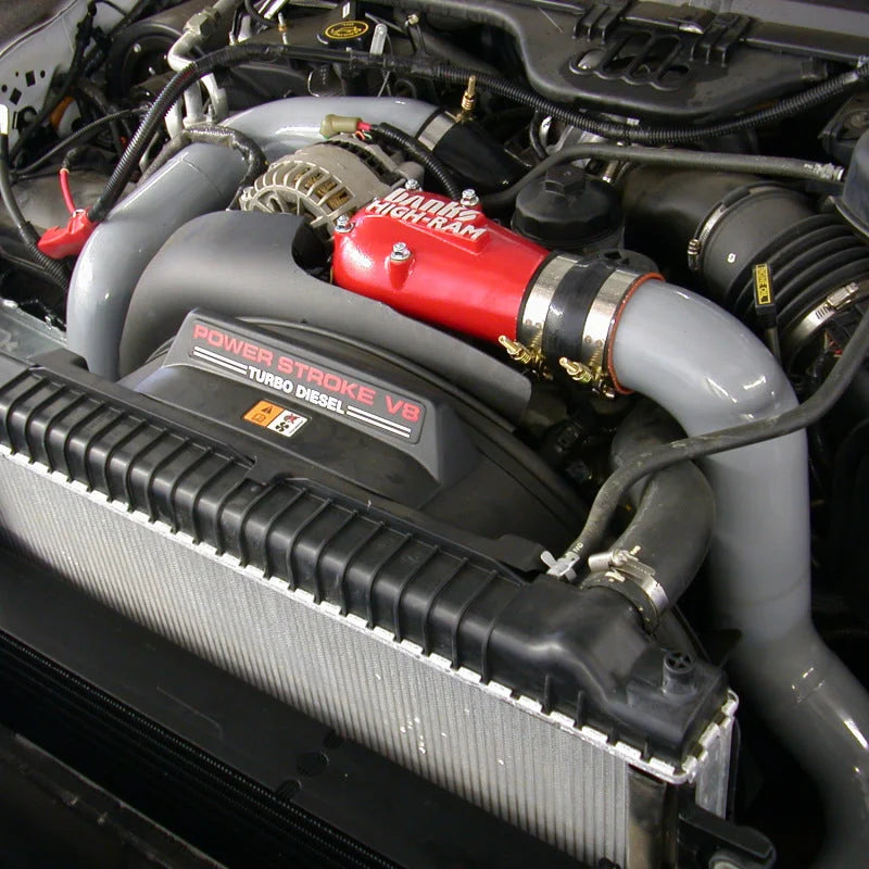 Banks Power 03-04 Ford 6.0L w/ Stock Intercooler High-Ram Air Intake System - Side View