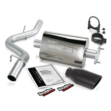 Load image into Gallery viewer, Banks Power 04-06 Jeep 4.0L Wrangler Unlimited Monster Exhaust Sys - SS Single Exhaust w/ Black Tip - Main Product View