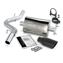 Load image into Gallery viewer, Banks Power 04-06 Jeep 4.0L Wrangler Unlimited Monster Exhaust Sys - SS Single Exhaust w/ Black Tip - Side View
